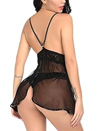 MIUZOOE - Lencería de encaje para mujer