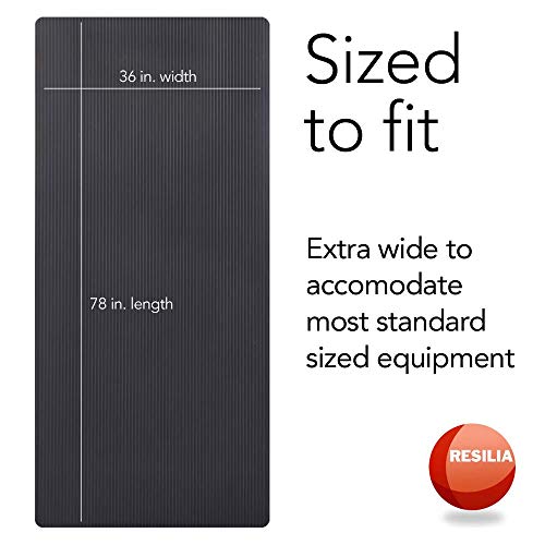 image for Resilia Heavy-Duty Carpet Protection Mat with Grippers-for Exercise Eq