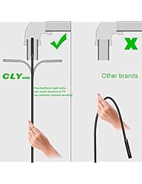 CLY USB Endoscopio Impermeable Borescopio Tipo C Snake Cámara de Inspección 2.0 MP con 8 luces LED ajustables para Android Teléfono Tablet Dispositivo PC Portátil