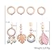 Let's Make 4pcs Baby Gym Toys Wood Baby Teether Pendant Rattles Baby Activity Gym Hanging Toy