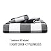 Wake In Cloud - Washed Cotton Duvet Cover Set, Buffalo Check Gingham Plaid Geometric Checker Printed in White Black and Gray, 100% Cotton Bedding, with Zipper Closure (3pcs, Queen Size)