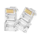 Kinoth RJ45 CAT6 Pass Through Connectors 100 Pack