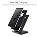 Wireless Charger, MP-MALL QI Fast Charging Pad Stand for iPhone Xs Max/iPhone XR/Samsung Galaxy Note 9/S9 Plus/S9/Note 8/S8/S8 Plus/iPhone X/ 8/8 Plus and All QI-Enabled Devices No AC Adapter