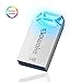 SAWAKE USB Flash Drive, 64GB USB 3.0 Thumb Drive, Waterproof Memory Stick with Keychain (Silver)