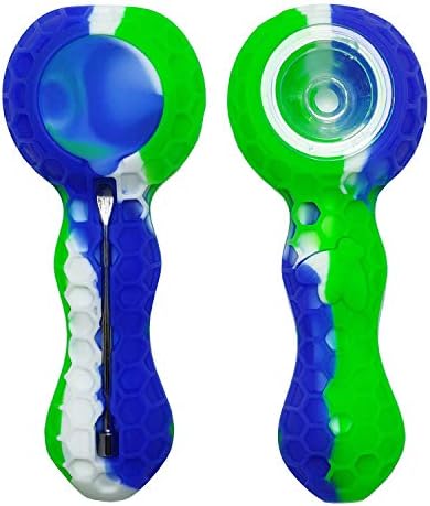 Esoultech Silicone Unbreakable Shape 4.4" Straw with Lid and Glass Free Decor Bowl Inside - Smoking Hot Deal! (White)
