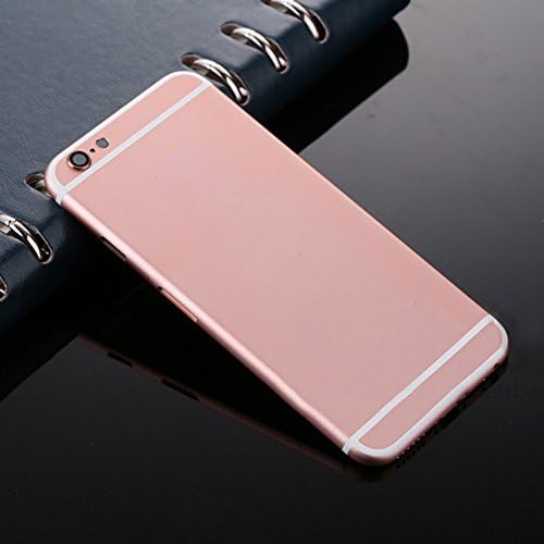 QUILNICE High Quality for iPhone6 4.7 Inch Housing Like iPhone 6s Replacement Frame Rose Gold Color Metal Back Cover Chassis Cover