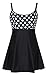 DANIFY Women's One Piece Polka Dot Swimdress Cover Up Swimsuit Plus Size Modest Swimwear Polka Dot IT54/US20