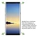 Galaxy Note 8 Screen Protector,VIS'V Full Coverage Anti-Scratch, Anti-Fingerprint, Easy to Install Curved Tempered Glass Screen Protector for Samsung Galaxy Note 8 2017(Clear)
