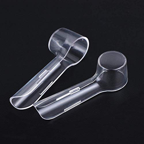 Fit Braun Oral - B Tooth Brush Cover 2 count - Clear Cover Only by B.N.D set of two