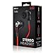 Naztech Wired Headset for Universal/Smart Phones/Computer - Black/Red