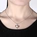 Caperci Sterling Silver Christmas Jewelry Gifts MOM Heart Necklace for Mom, 18''