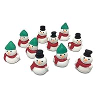 Mr_air_thai_Miniature Lot of 10 Miniature Snowman Fairy Garden Supplies Figurine Furniture Dollhouse GD#008