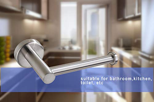 Toilet Paper Towel Holders， Paper Towels Rolls - Bathroom Tissue Holderfor Kitchen,Paper Towels Bulk- Self-Adhesive Under Cabinet,Both Available in Adhesive and Screws