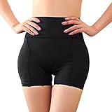 Miureal Women's Hip Enhancer Firm Control Seamless Padded Thigh Slimmer Panties, Black, TagsizeXXXXL=USsizeXL