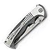 CRKT Tighe Rade EDC Folding Pocket Knife: Everyday Carry, Dual Blade Grind, Button Lock, Textured Aluminum Handle, Pocket Clip 5290
