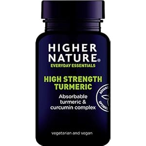 Higher Nature high Strength Turmeric – Pack of 60 Vegan Capsules