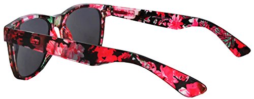 Classic Vintage Retro Style Sunglasses Smoke Lens Flower Frame OWL