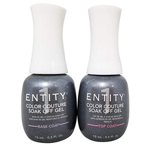 Entity One Soak off Gel Polish Top Coat & Base Coat duo .5 oz