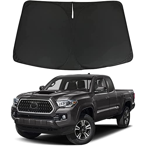 D-Lumina Windschutzscheiben-Sonnenschutz, kompatibel mit Toyota Tacoma 2016, 2017, 2018, 2019, 2020, 2021, 2022, 2023, Faltbarer Sonnenschutz für die Frontscheibe