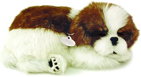 Precious Petzzz Lifelike Breathing Huggable Cute Puppy Dog Cat Birthday Gift UK by Lizzy® (Shih Tzu)