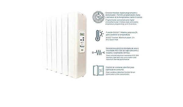 farho Radiador Electrico Eco Green Ultra 660W (4) · Emisor ...