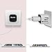 Travel Adapter, Universal Travel Plug with Dual 3.2A USB Ports US to UK EU AU All in One Worldwide Travel Power Adapter Safety Fuse Protection Adaptor International AC Wall Charger (White Color)