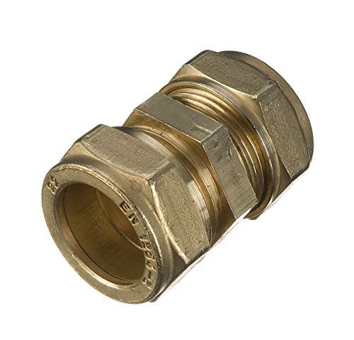 28mm Brass Compression Coupling - Bag of 5