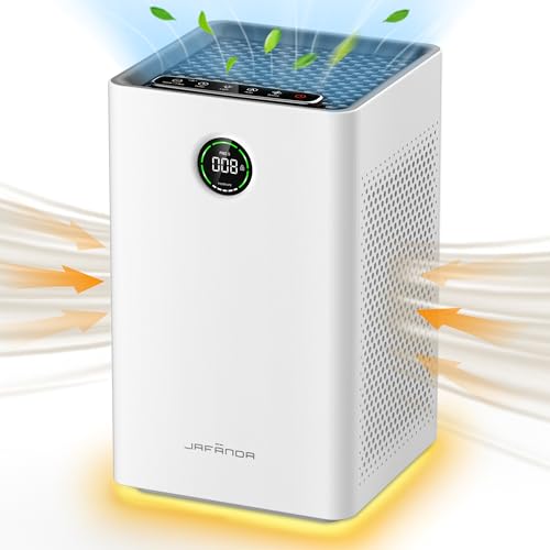 Purificador de Aire con Filtro HEPA, Sensor PM2.5 Automático, Purifica 1190 ft² para Hogar, Dormitorio y Guardería, Silencioso 23dB Modo Sueño, Elimina Olores de Mascota, Polvo y Alergenos
