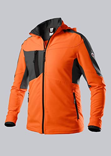 BP 1835-883-6556 Superstretch-Jacke, 91% Polyester/9% Elasthan, Warnorange/Anthrazit, Modern Fit, Größe Sn