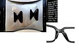 AM Landen® 2.5mm Non-slip Silicone Nose Pads For Eyeglasses 2 Pairs(Black)