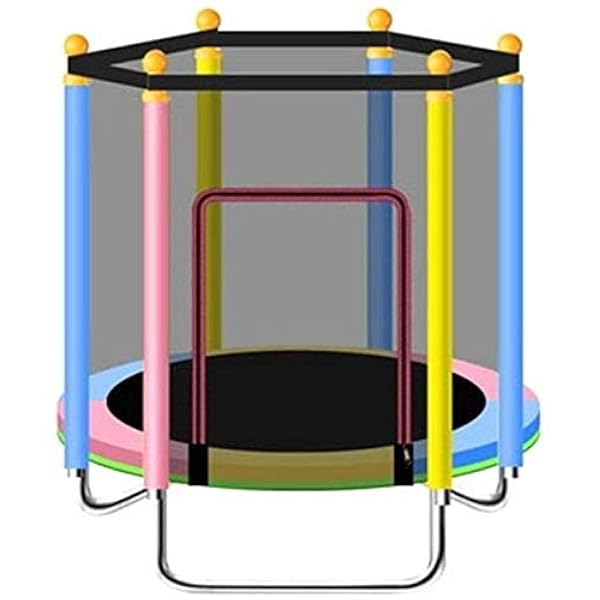 Rolldc Trampoline Nouvelle Pliable Saut Lit Enfants Accueil Interieur Avec Filet De Protection Trampoline Famille Bebe
