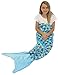 Sleepyheads Mermaid Tail Blanket Super Soft Fleece Sleeping Bag for Kids and Adults Blue and Purple with Blue Tail (SH5500-5005)
