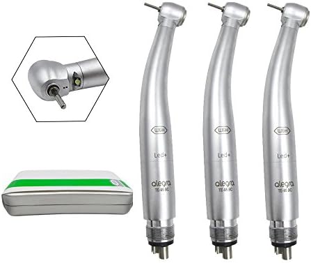 Single Water Spra LED High Speed Hand Tool Kit 4 Holes （Pack of 3）