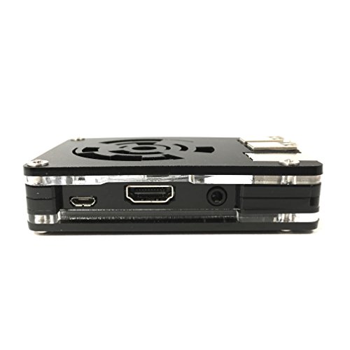 Zebra Desk-Star, Mirror & Black Case for the Raspberry Pi 3, Pi 2 ~ by C4Labs