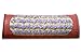 MediCrystal Non Electric Amethyst Mini Pillow - Half-Roll Bolster - Firm Cervical Support - Uses Body Heat - Emits Infrared Rays & Negative Ions - Natural Crystals - Matches Red-Brown Mats