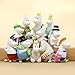 12 Pcs Mini Kawaii Moomin Hippo Family Action Figures Figurines Dolls Toy, Kids Birthday Party Cake Toppers, Cake Toppers Decoration