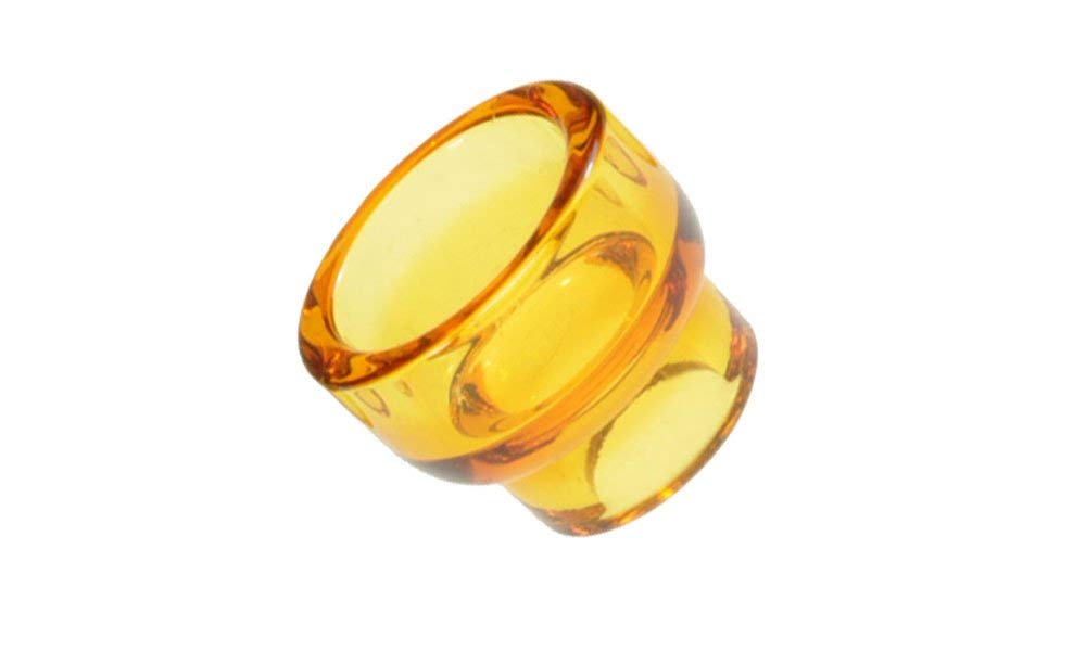 Armerah Basin 810RL Ringless Drip Tip RDA RTA eCig Tanks Short/Extra-Wide Glass Single Orange