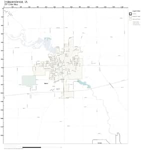 Amazon.com: ZIP Code Wall Map of Independence, IA ZIP Code Map
