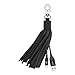 Belkin MIXIT Lightning to USB Leather Tassel with 7-Inch 2.4 Amp Lightning ChargeSync Cable for iPhone, iPad and iPod (Black)