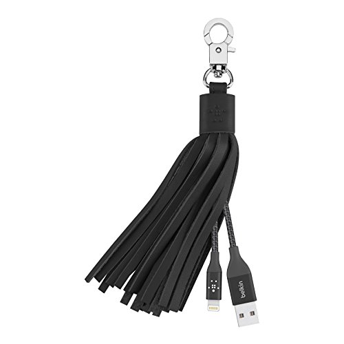Belkin MIXIT Lightning to USB Leather Tassel with 7-Inch Amp