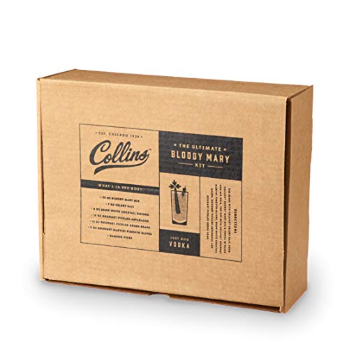 Collins Ultimate Bloody Mary Kit, Vodka Cocktail Mix, Stuffed Olives