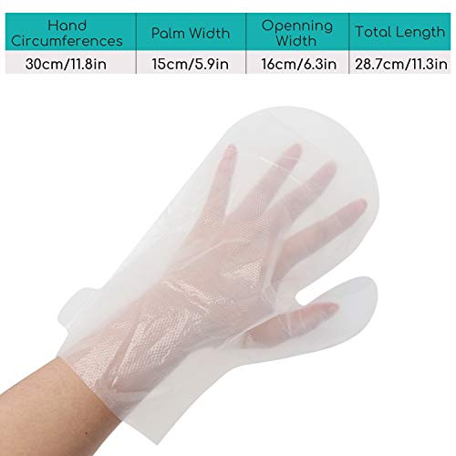 200 Counts Paraffin Wax Liners, Larger and Thicker Plastic Hand and