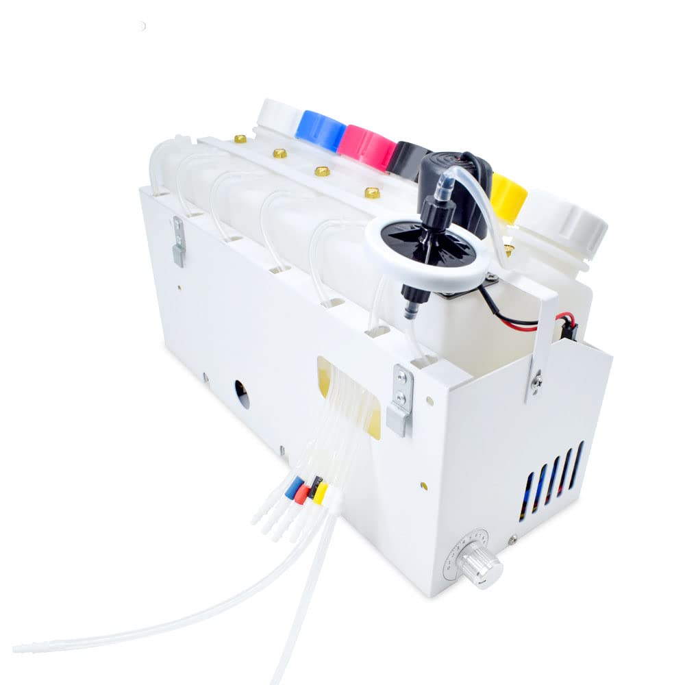 Photo 1 of L&C Professional CISS Refillable Cartridge Kit with Ink Flow Control Damper - DTF Empty Ink System for EPSON ET8550, L805, XP15000 Printers