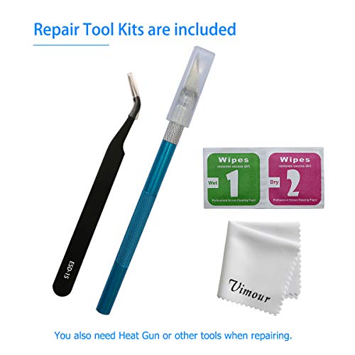 Vimour Back Rear Camera Glass Lens Replacement with Adhesive and Repair  Toolkit for iPhone Plus and iPhone