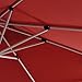 PURPLE LEAF Patio Umbrella 12 Feet Double Top Round Deluxe Offset Hanging Umbrella Outdoor Market Umbrella Garden Umbrella, Terra