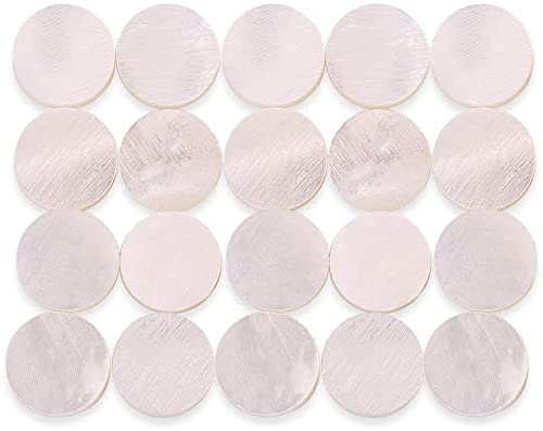 Alomejor Fretboard Inlay Fretboard Markers Inlay Stickers Decals for Guitar Bass 6mm(20PCS)