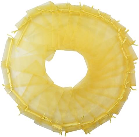 100pcs Organza Bags-Tojwi 3.94"x5.91" Drawstring Pouches Jewelry Candy Gift Favor Bag for Party Wedding Storage Bags(10x15cm, Gold)