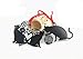yueton Pack of 9 Creative Black Cat Metal Bookmark with Red Strap