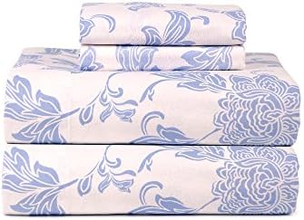 Celeste Home Ultra Soft Flannel Sheet Set with Pillowcase, Twin X-Large, Corsage