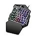 HAHAP K13 One-Handed Gaming Keyboard, LED Backlit Portable Mini Wired Game Keypad for LOL/PUBG/Fortnite/Wow/Dota/OWthumb 4